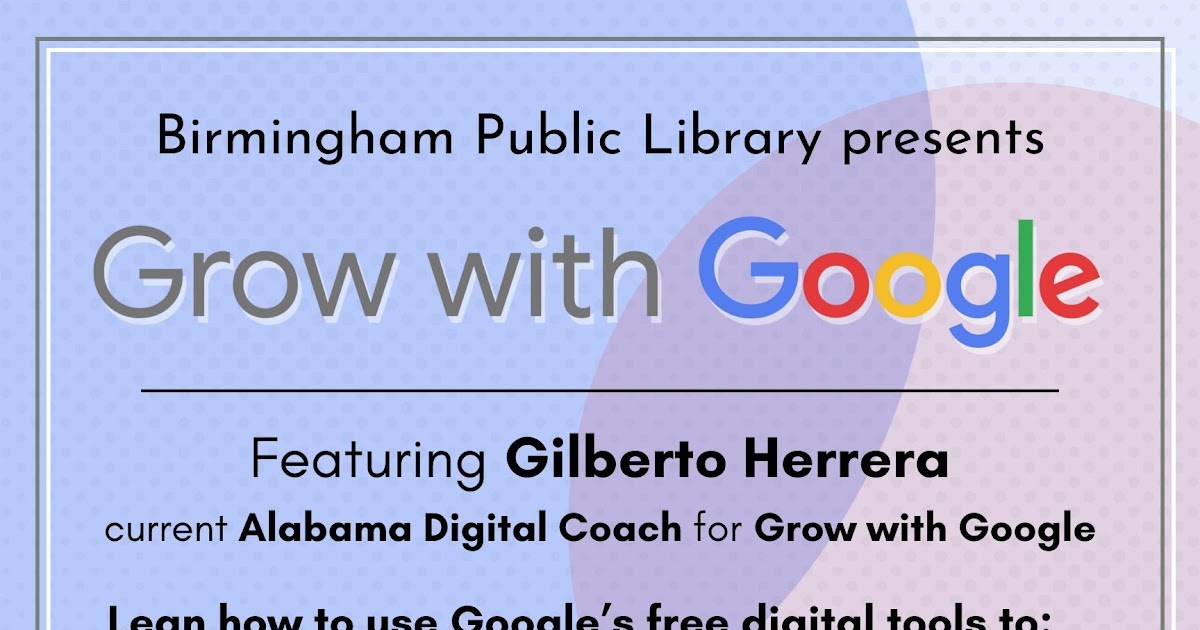 Grow with Google Small Business Workshops Return to BPL on May 27