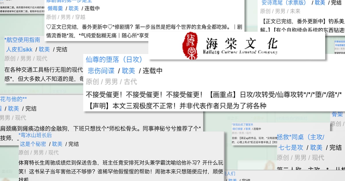 Chinese police crackdown on writers of online erotic fiction – Radio Free Asia