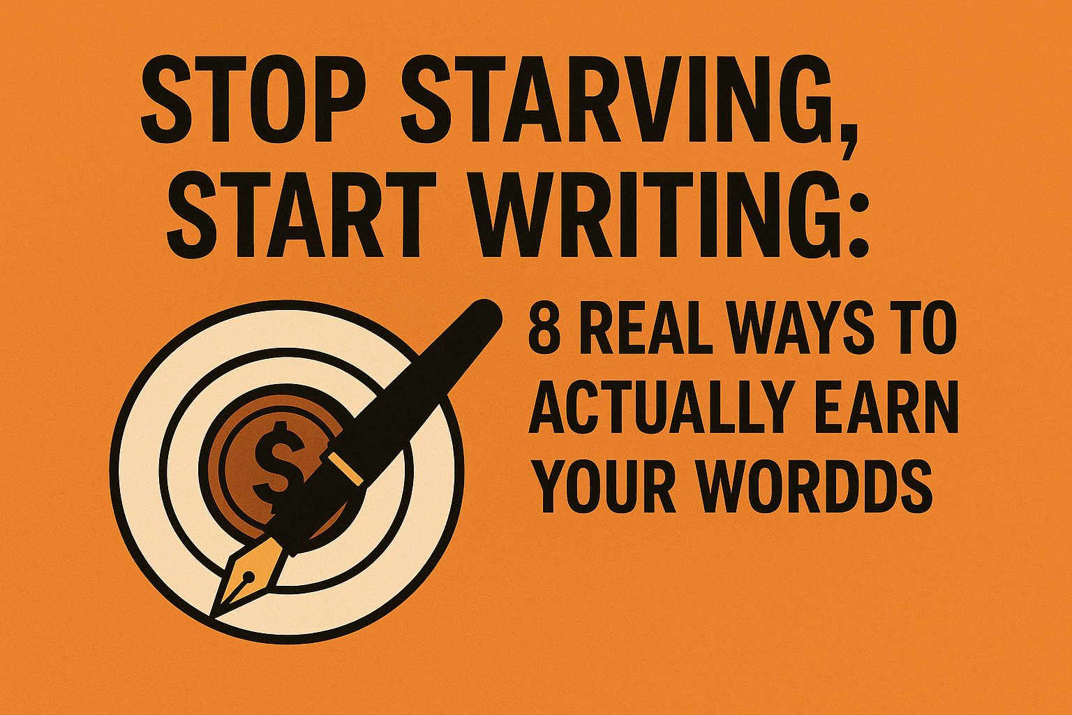 Stop Starving, Start Writing: 8 Real Ways to Actually Earn from Your Words