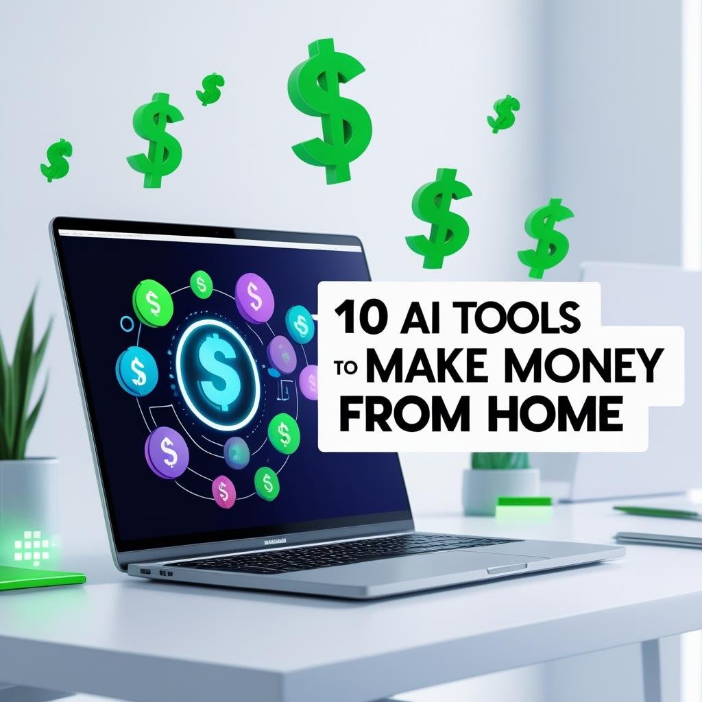 10 AI Tools That Can Make You Money From Home