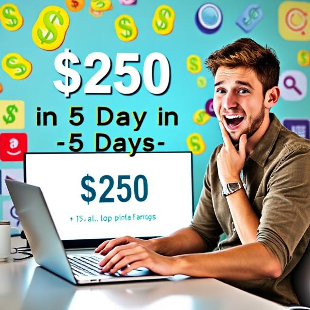 How I Earned $250 in 5 Days Online — Without Selling or Spending a Dollar