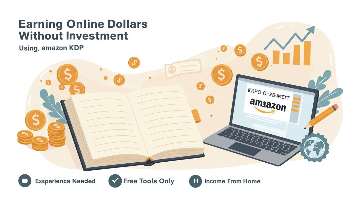 Earn Online in Dollars Without any Investment in Amazon KDP