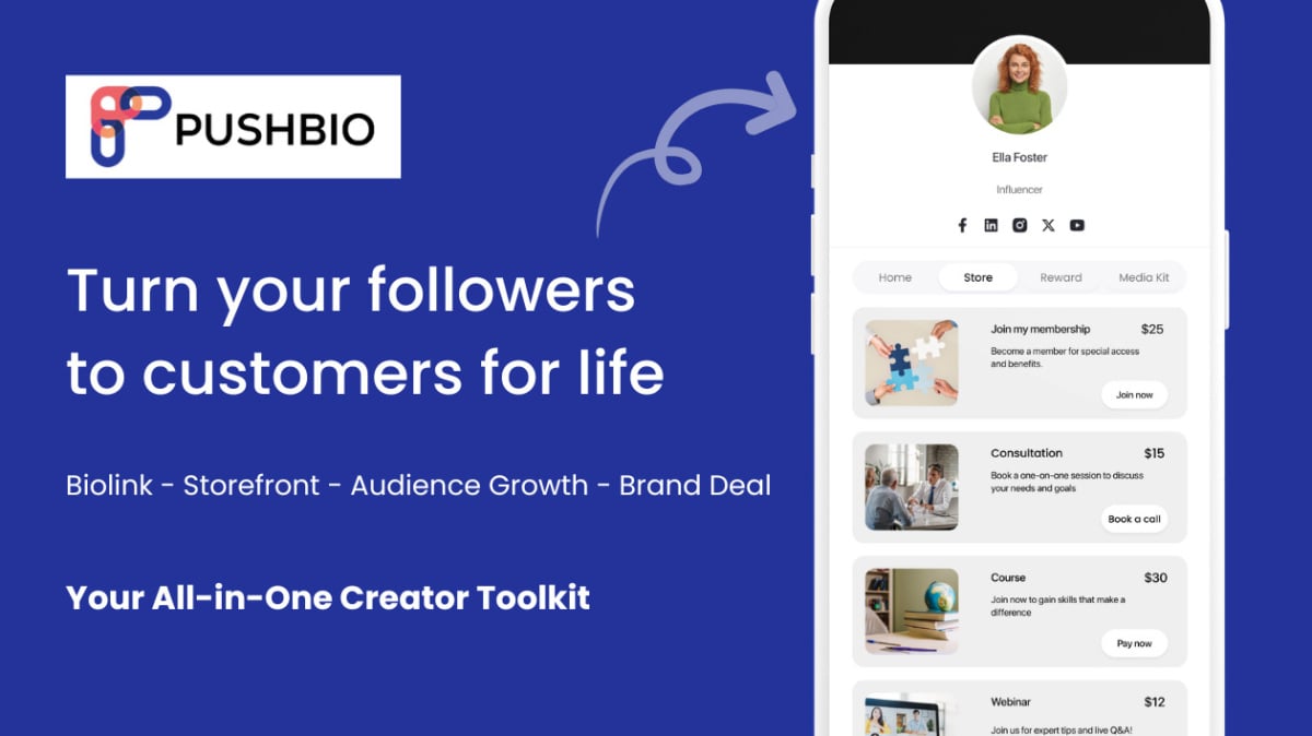 PushBio tool for online businesses