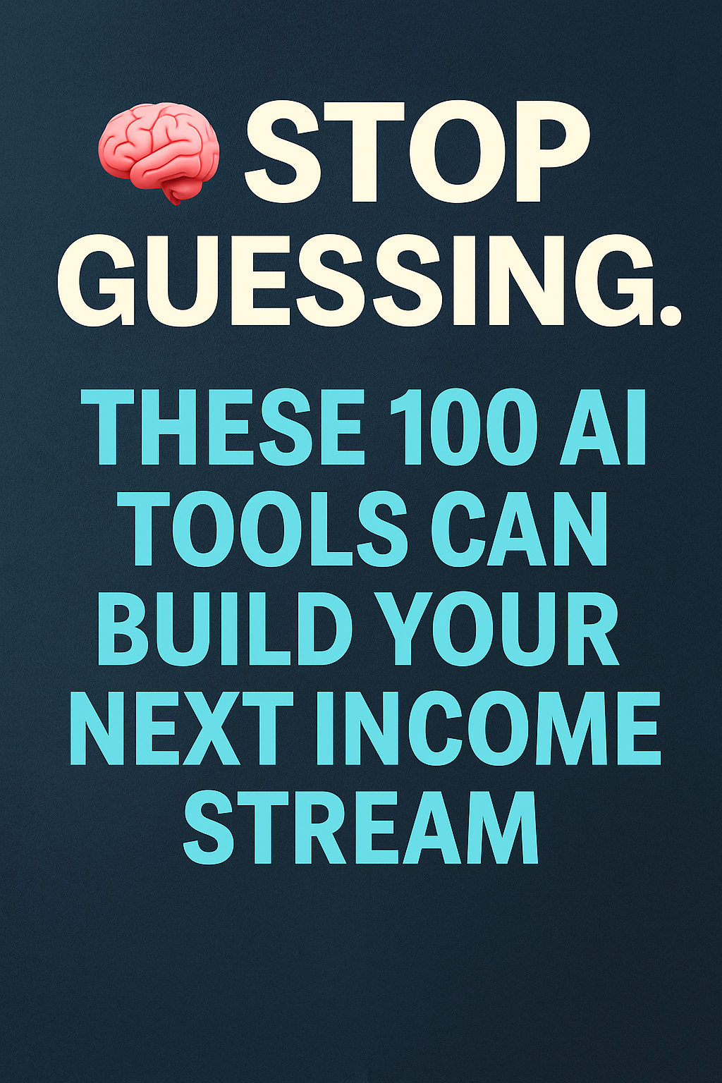 💡 Stop Guessing. These 100 AI Tools Can Build Your Next Income Stream | by Aisanways | Sep, 2025