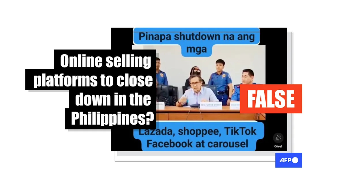 Philippine govt dismisses hoax shutdown order on e-commerce giants