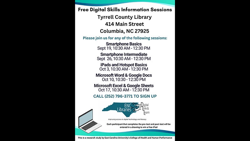 Tyrrell County Library to host free digital skills classes – The Coastland Times