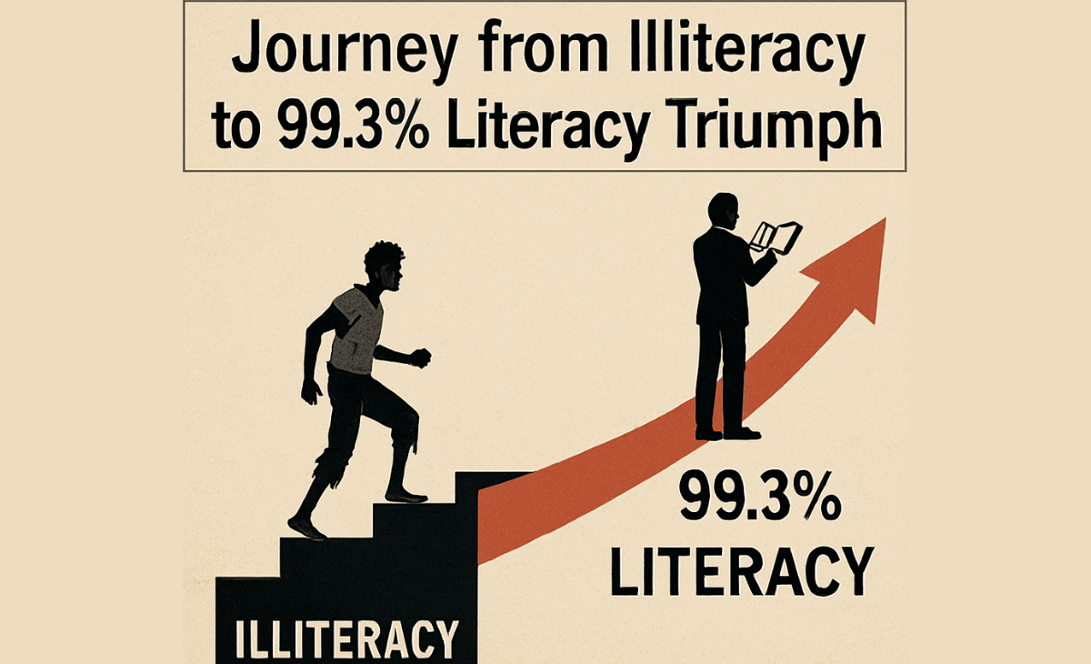 Journey from Illiteracy to 99.3% Literacy Triumph
