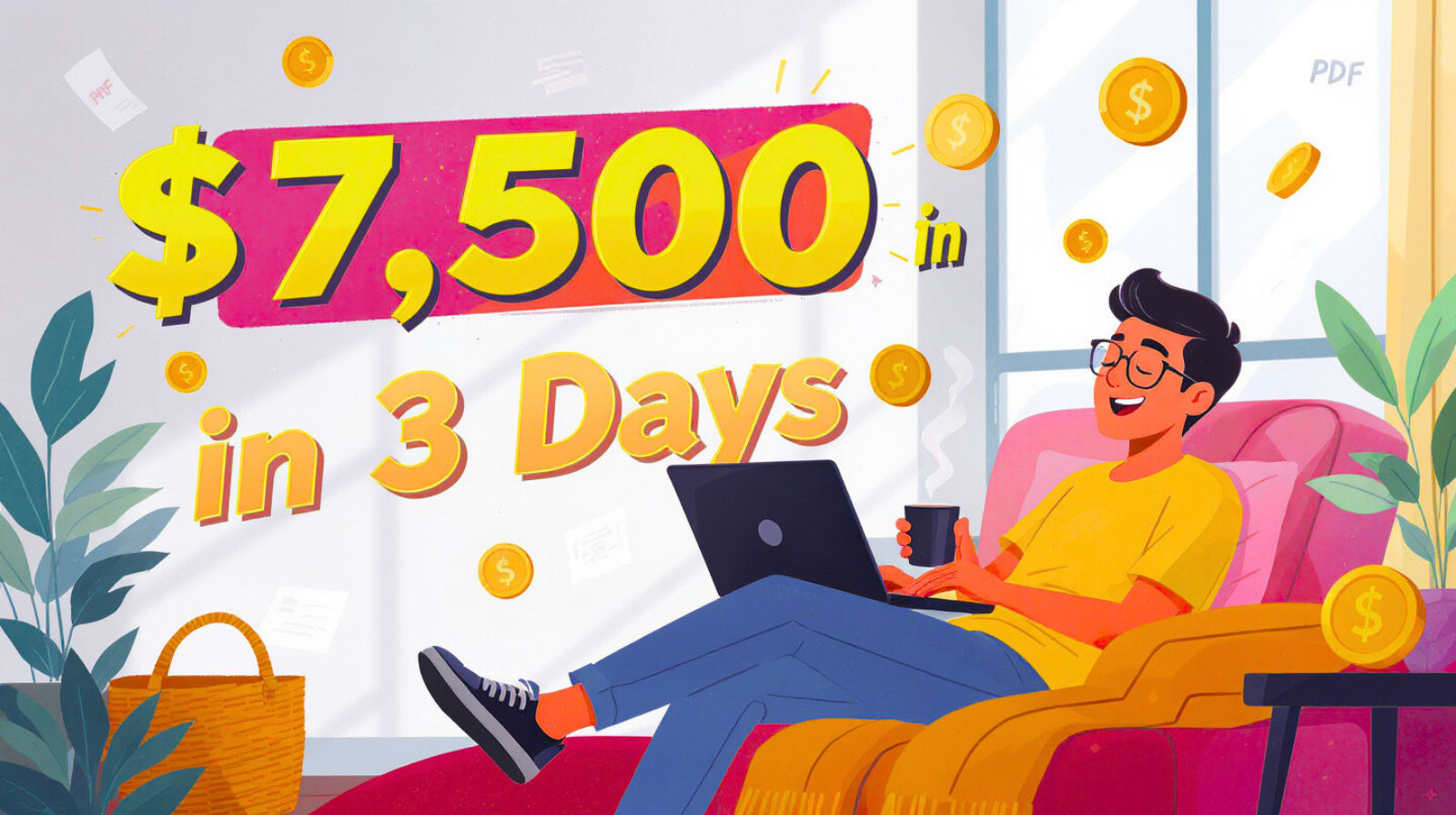 How I Made $7,500 in 3 Days Selling Simple PDFs
