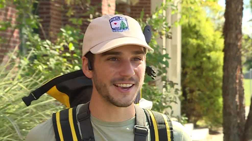 South Portland man gains online fame for ‘plogging’ and good deed