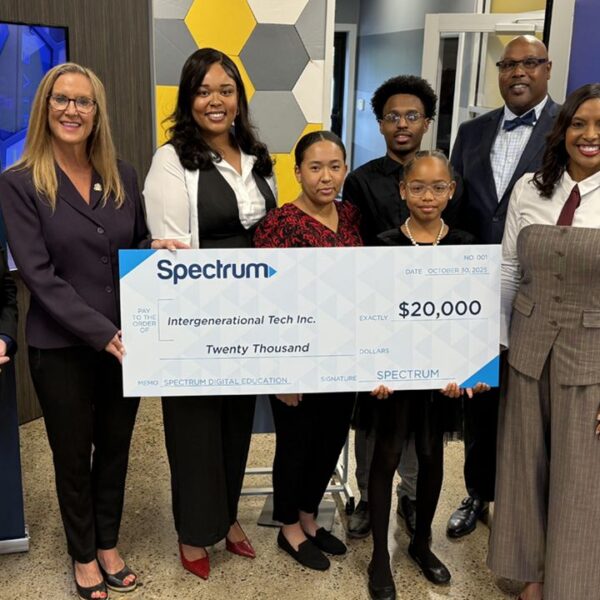 Spectrum presents grant to Intergenerational Tech