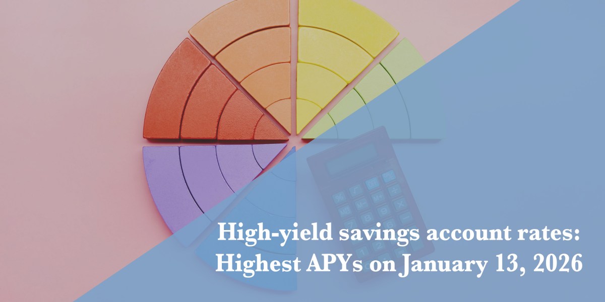 Best high-yield savings account rates Tuesday, Jan. 13, 2026: Up to 5.00% APY
