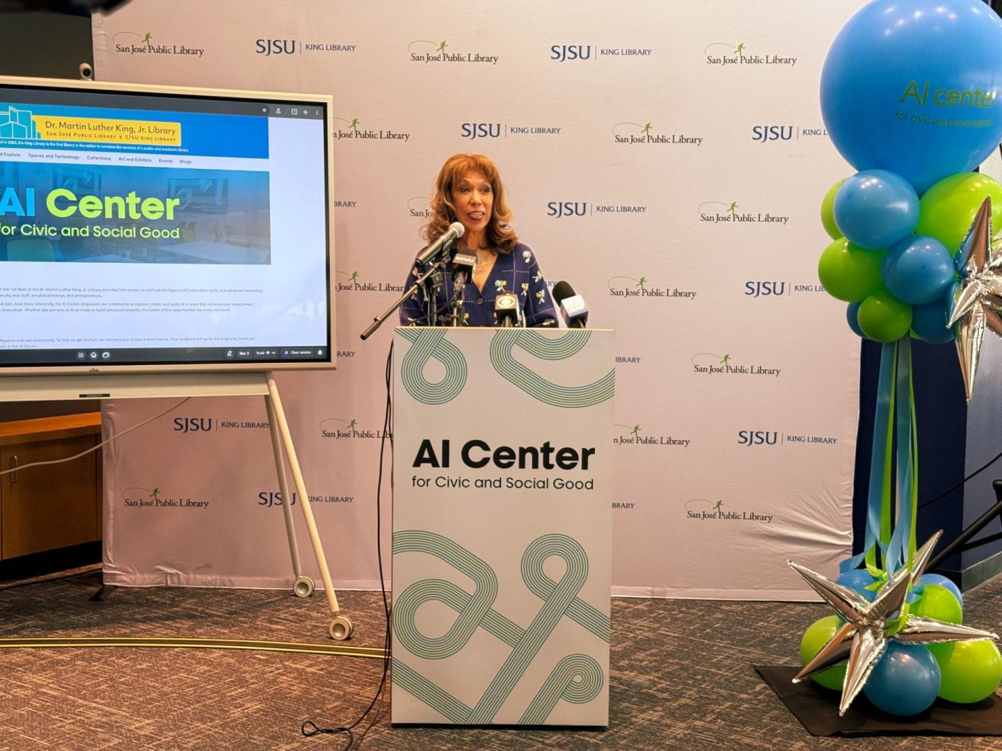 City of San José and San José State University Open AI Center for Civic and Social Good at Dr. Martin Luther King, Jr. Library