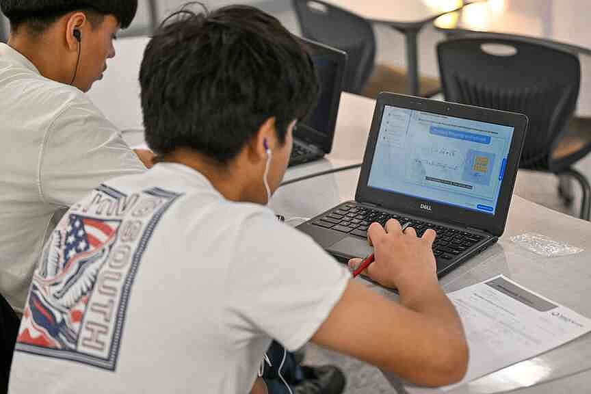 Rogers middle schools finding success with math digital instructional tool