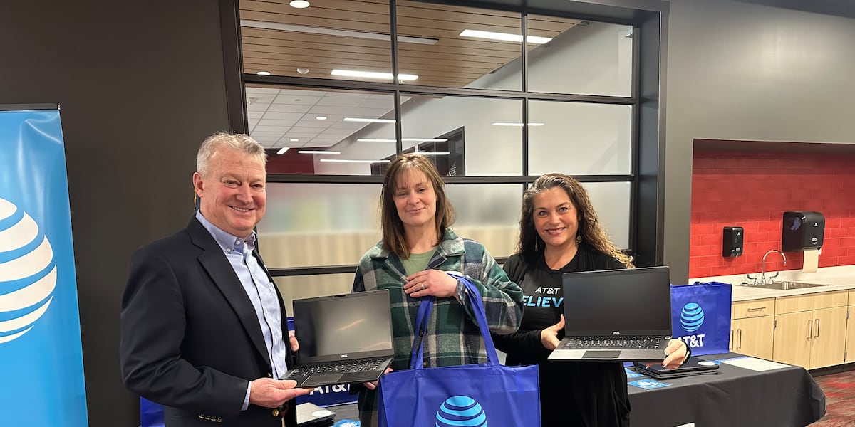 AT&T, Compudopt donate 50 laptops to Door County families affected by digital divide