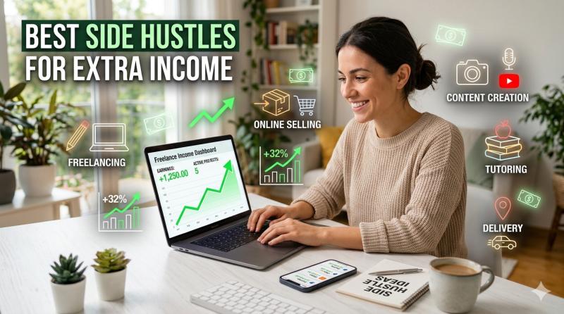 Best Side Hustles to Make Money From Home in 2026: Easy