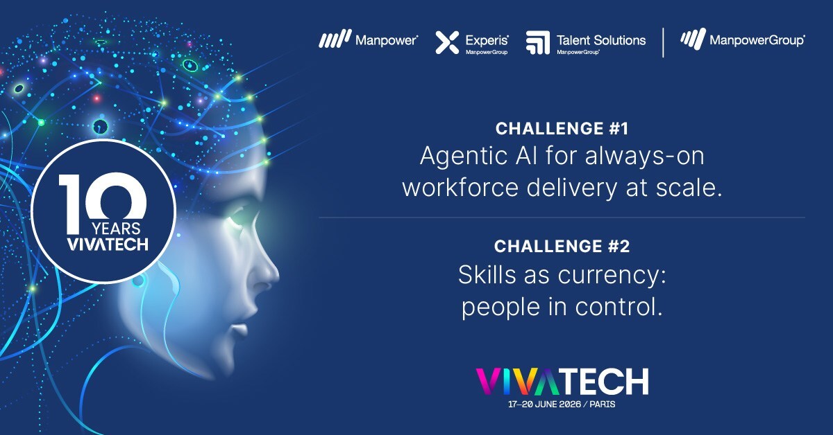 As AI Skills Become the Hardest to Find, ManpowerGroup Launches 2026 VivaTech Startup Challenge: “Human First, Digital Always”
