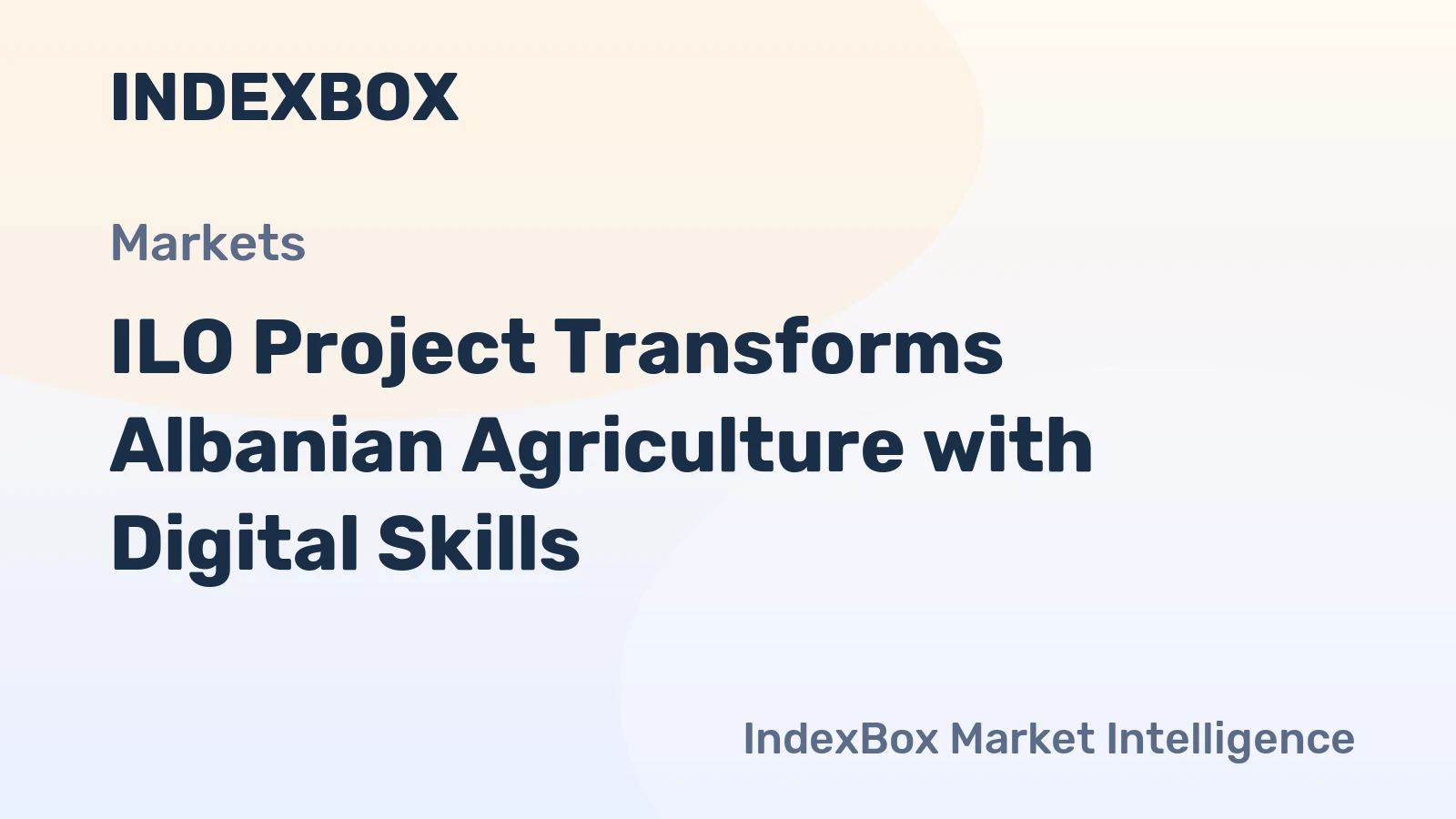 Digital Agriculture Initiative in Albania: Skills for Rural Transformation | ILO Project 2026 – News and Statistics