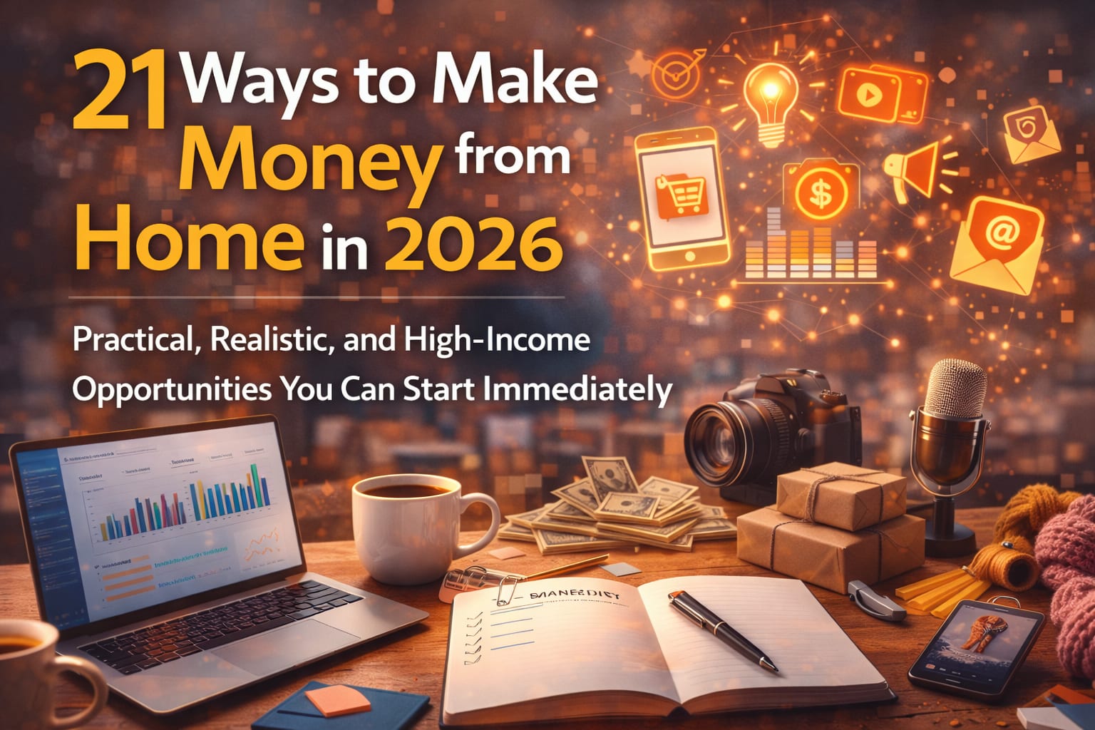 21 Ways to Make Money from Home in 2026